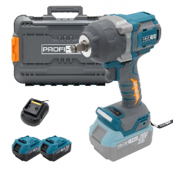 Аккумуляторный гайковерт PROFI-TEC PPTW11020 UltraCore (2&times;PT2040EP (4.0 Ач), зарядное устройство)