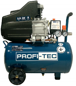 Компресор масляний PROFI-TEC OC-24 (24 л, 1.5 кВт, 195 л/хв)