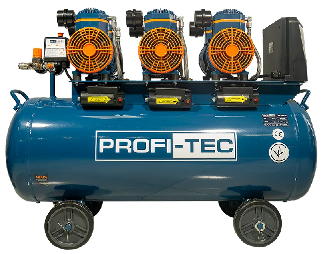 Компресор безмасляний PROFI-TEC OFC-100.6 (100 л, 4.5 кВт, 715 л/хв)