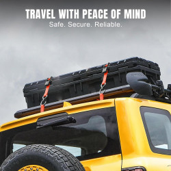 Набір стяжних ременів з храповим механізмом, S-гачками та захисними петлями (Soft Loops) 4 шт., 680 кг TORIN TRZD-RL замовити