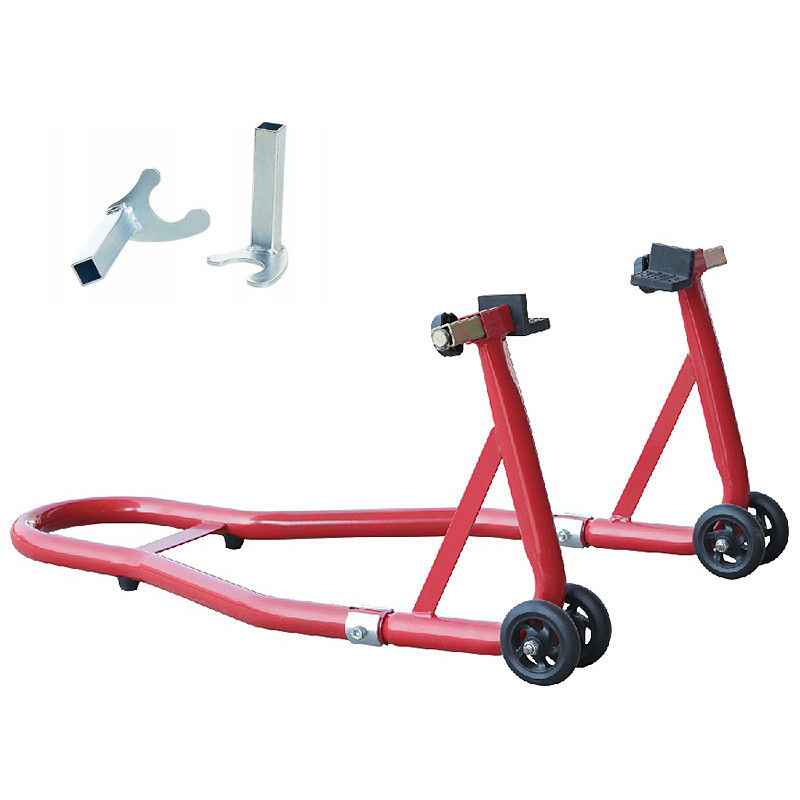 Підставка під заднє колесо мотоцикла L-подібна з 2 адаптерами TORIN TRMT05014