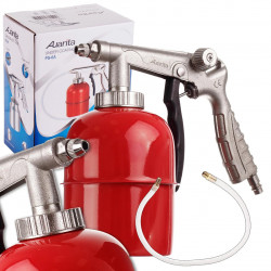 Пневмопістолет для нанесення антигравійних та антикорозійних покриттів з бачком 800мл і гнучкою насадкою AUARITA PS-6A замовити