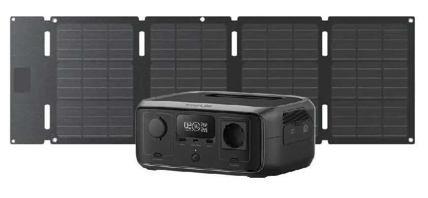 Зарядная станция EcoFlow RIVER 3 UPS и солнечная панель 45W (Type-C)