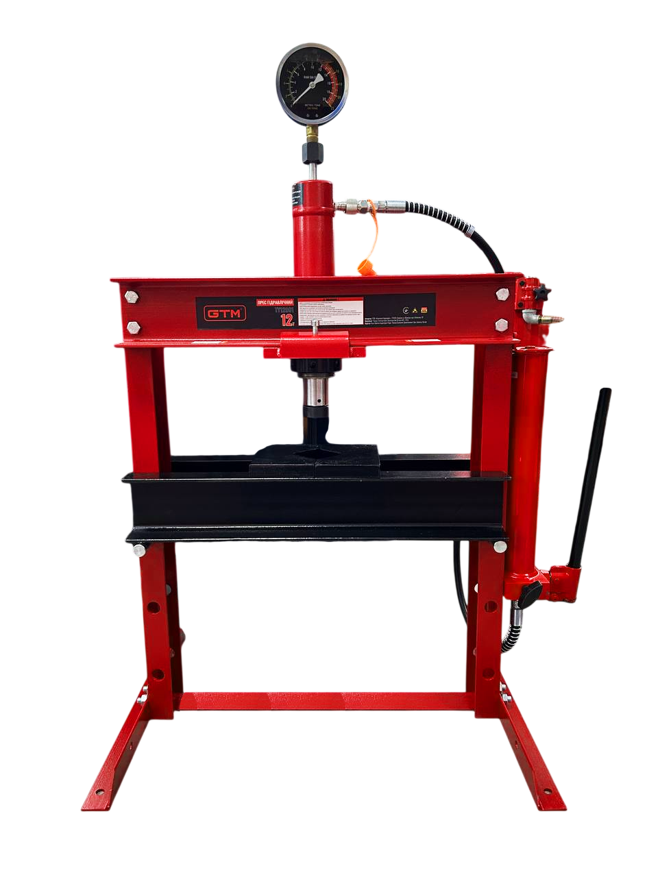 Прес гідравлічний 12т GTM TY12001 настільний з манометром