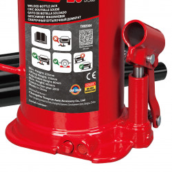 Домкрат гідравлічний пляшковий з можливістю роботи в горизонтальному положенні 20т 235&ndash;445 мм TORIN TH92004C в Україні