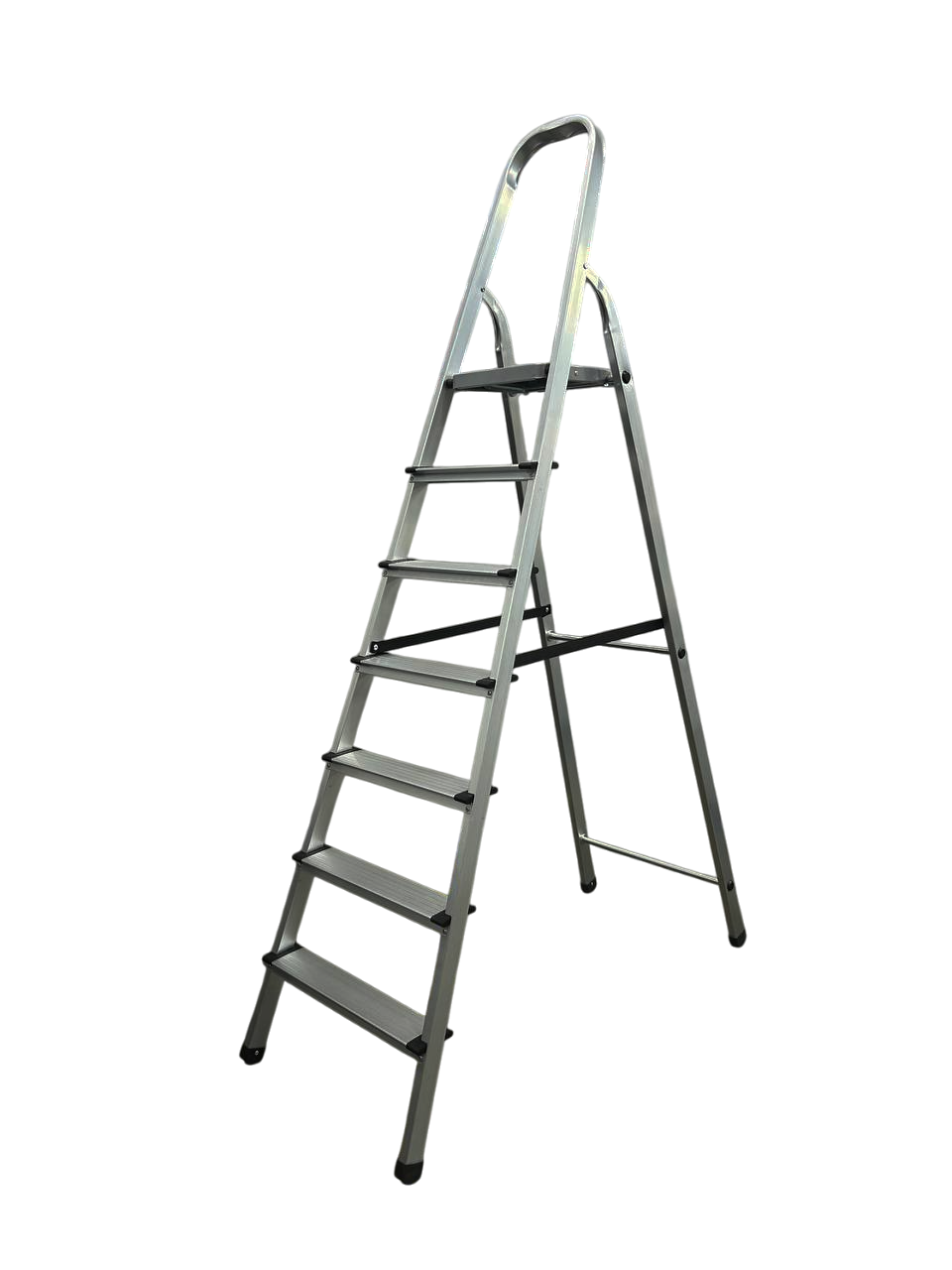 Стремянка односторонняя GTM KMH0107 алюминиевая, 7 ступенек 1380 мм (KMH0107)