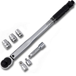 Динамометричний ключ із торцевими головками S&amp;R 3/8&quot; 19-110 Hm