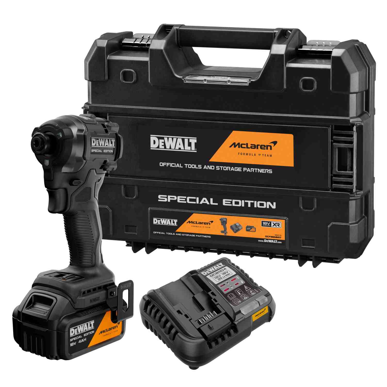 Шуруповёрт ударный McLaren F1 TEAM SPECIAL EDITION DeWALT DCF86MM1T