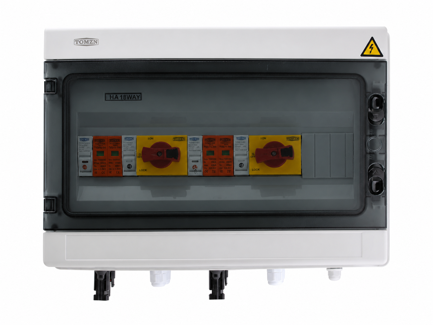 Готовый щиток защиты на 2 MPPT TOMZN TOPV18-2-2 (DC1000V/Fuse 25A)