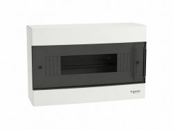Щит пластиковий Easy9 EU, навісний, 1 ряд 12 модулів, димчасті двері, Schneider Electric EZ9EUC112