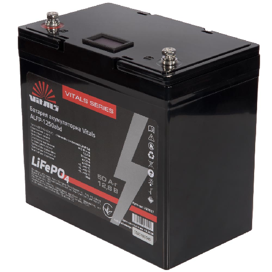 Батарея аккумуляторная Vitals ALFP-1250abd