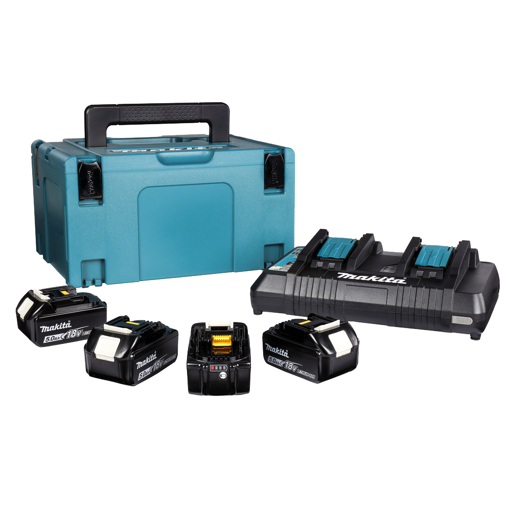 Набір акумуляторів та зарядного пристрою Makita BL1850B+DC18RD