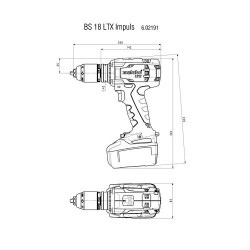 Дрель-шуруповерт аккумуляторная Metabo BS 18 LTX Impuls купить
