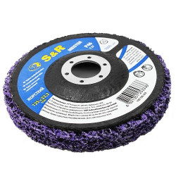 Диск зачистний нейлоновий S&R 125x22.2 P46 фіолетовий V2(136125333) купити